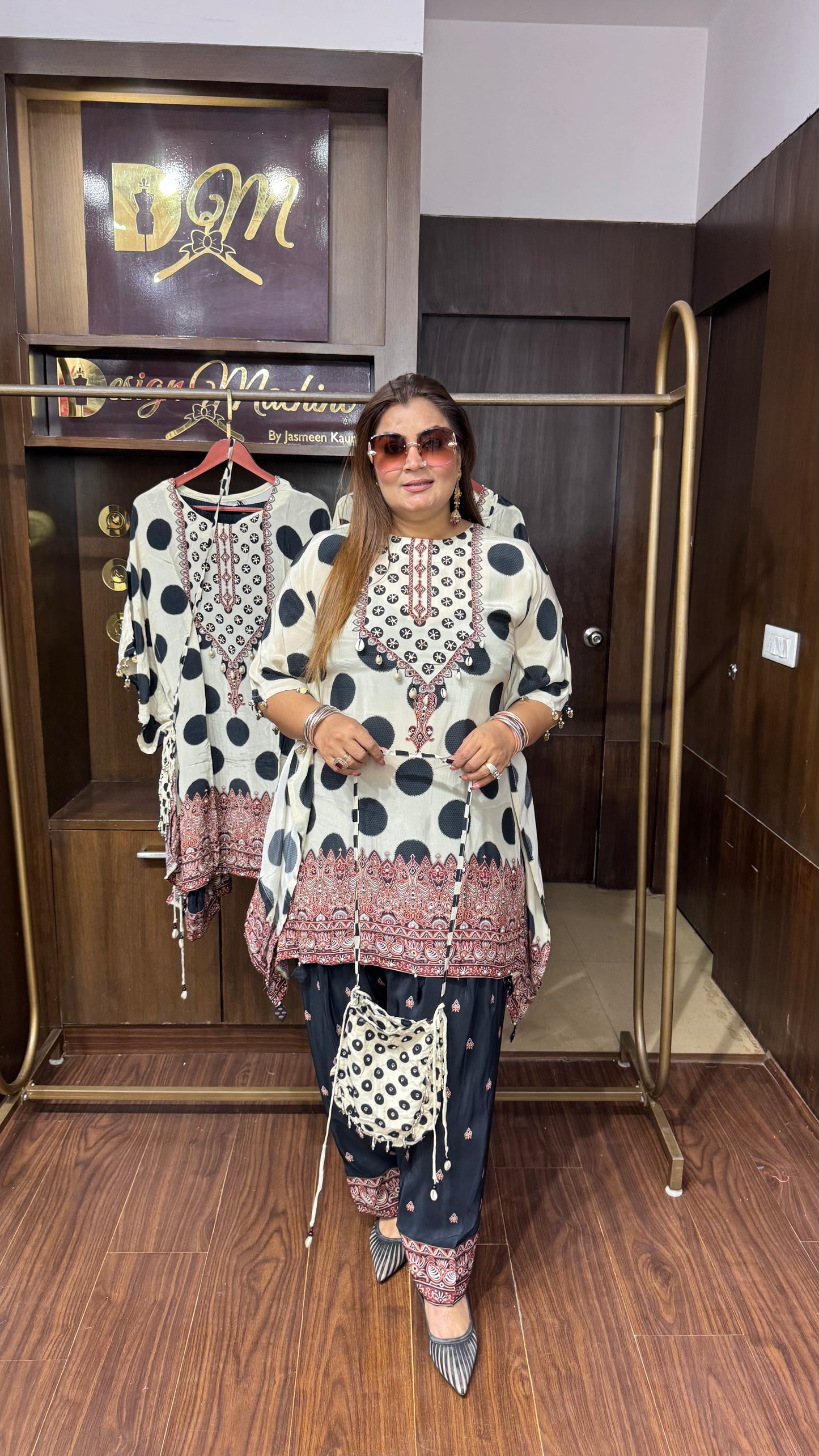 Zarelle Pure Crepe Kaftan Cordset