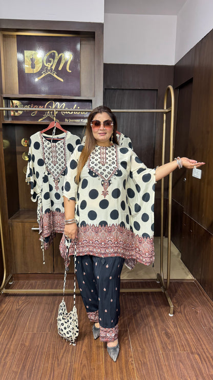 Zarelle Pure Crepe Kaftan Cordset