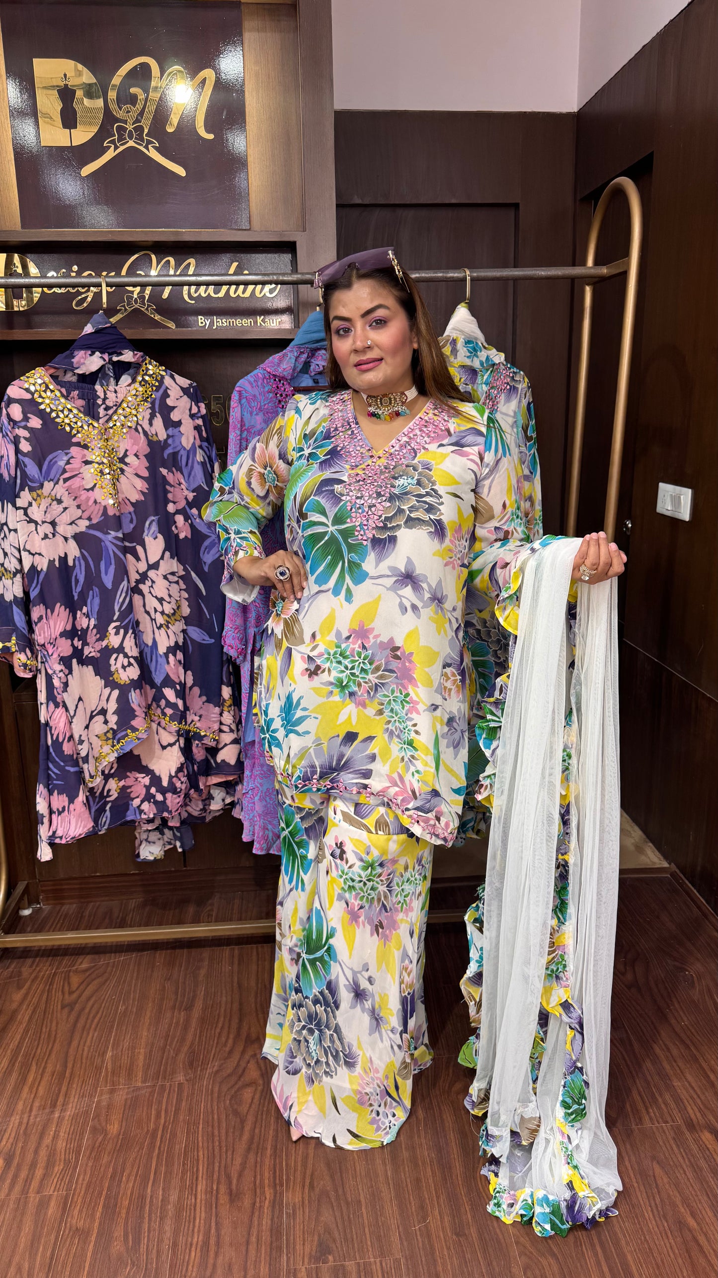 Zanira (Georgette Sharara Suit)