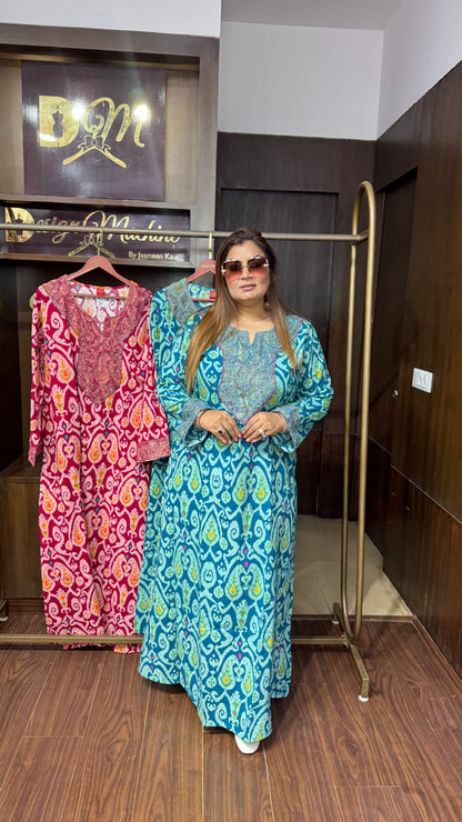 Mahira Gajji Silk Phiran Dress