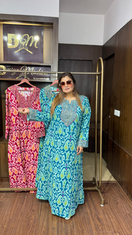 Mahira Gajji Silk Phiran Dress