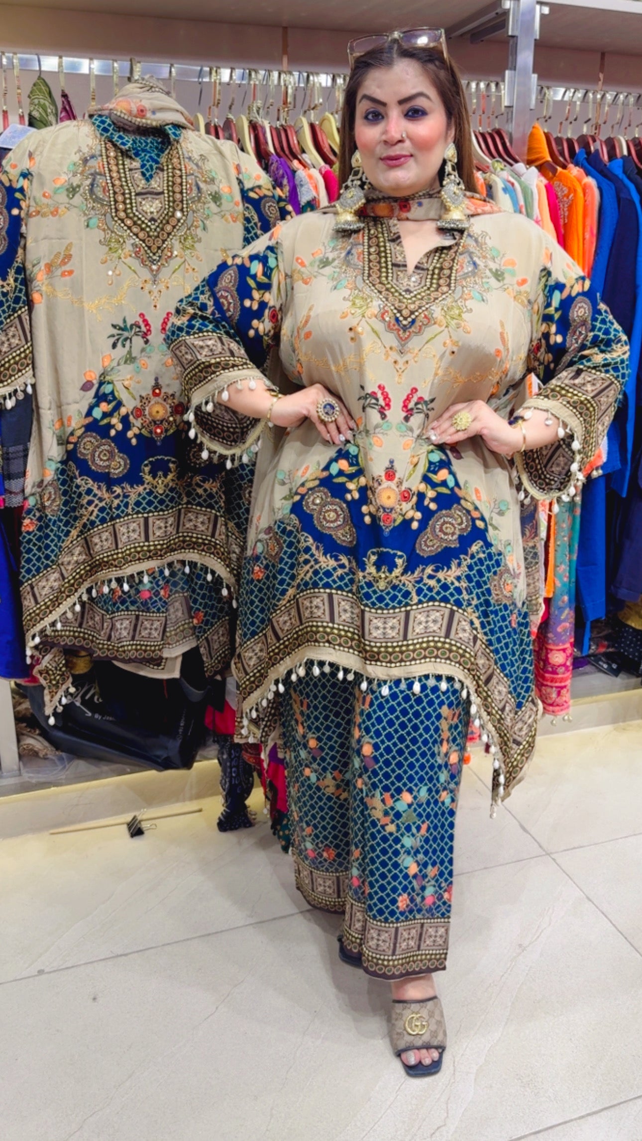 Celeste Crepe Line (Suit)