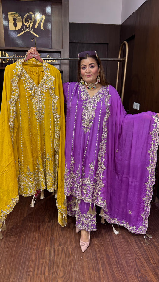 Noor Mahal Glass Tissue Anarkali Suit