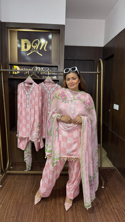 Elyviana (Masleen Cotton Farshi Salwar Suit)