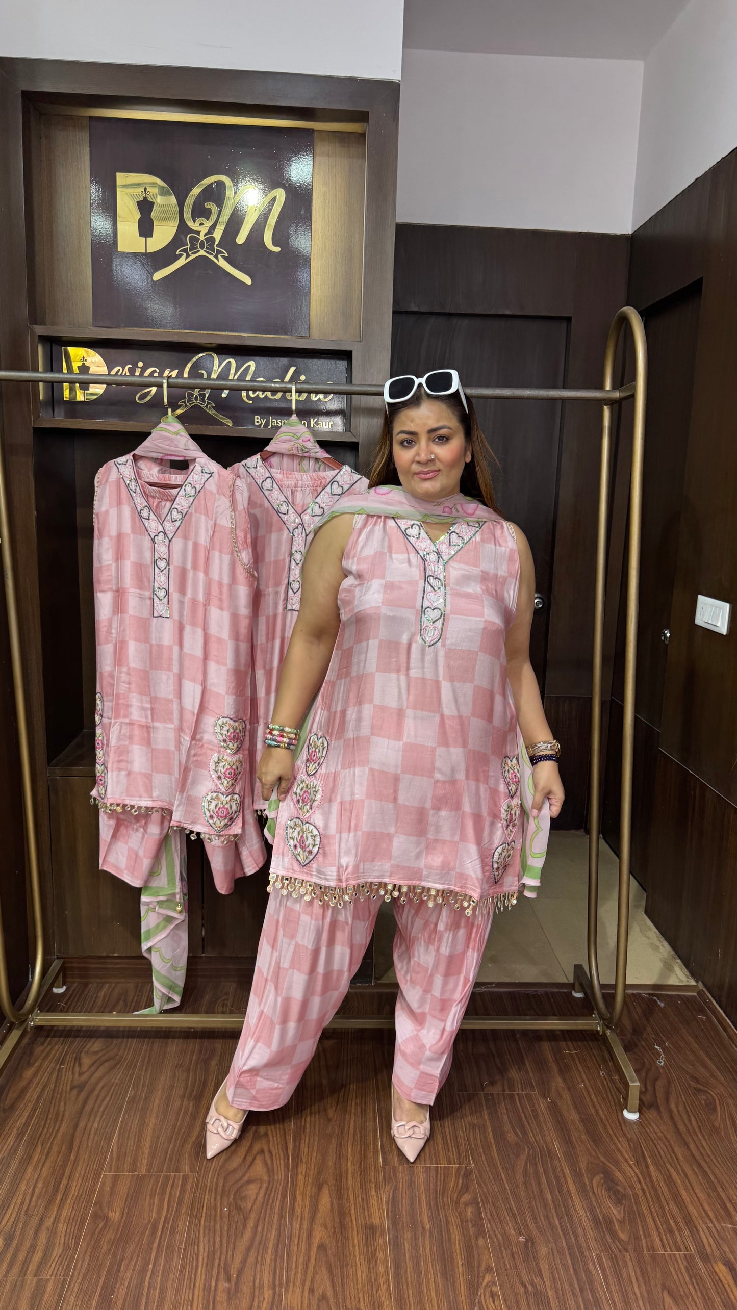 Elyviana (Masleen Cotton Farshi Salwar Suit)