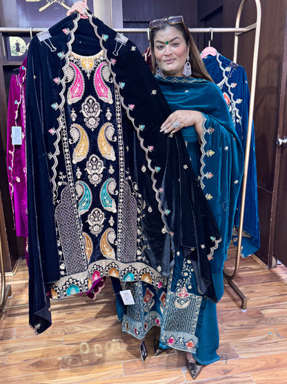 Aadhya Velvet Aura (Fabric Suit)