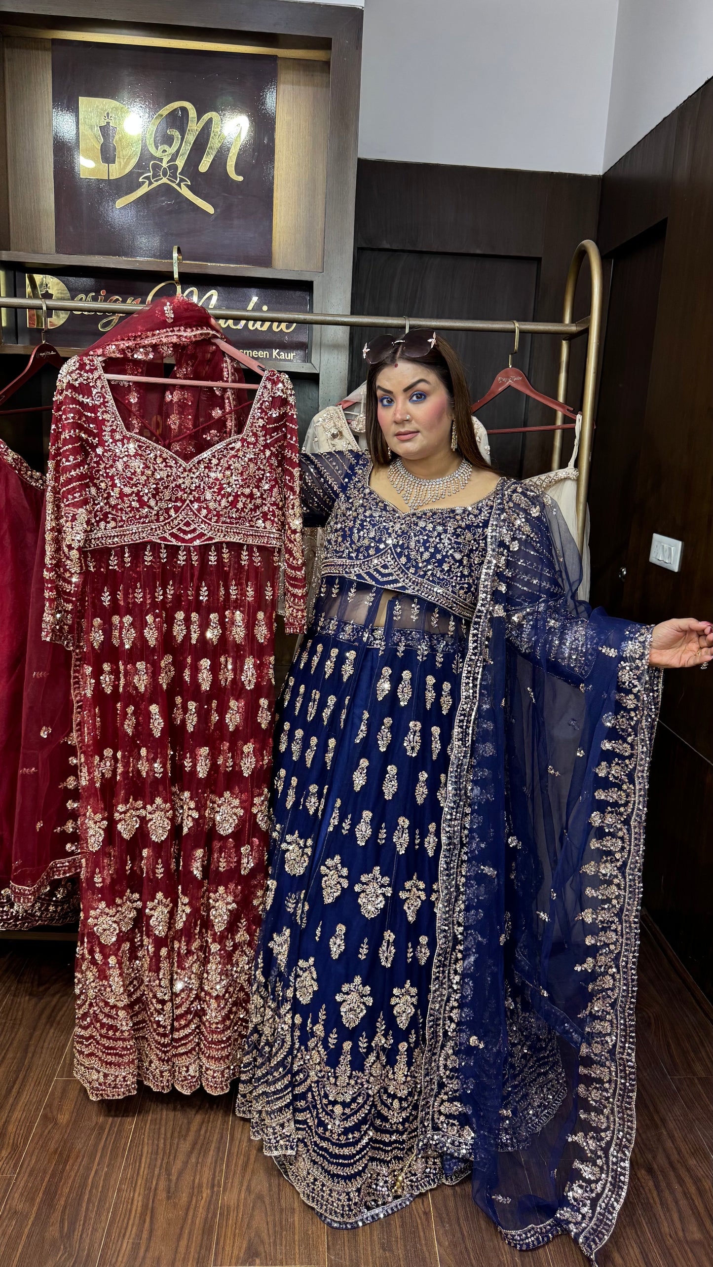 Reyana Net Lehenga with Jacket Set