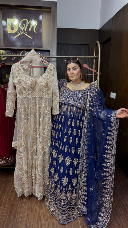 Reyana Net Lehenga with Jacket Set