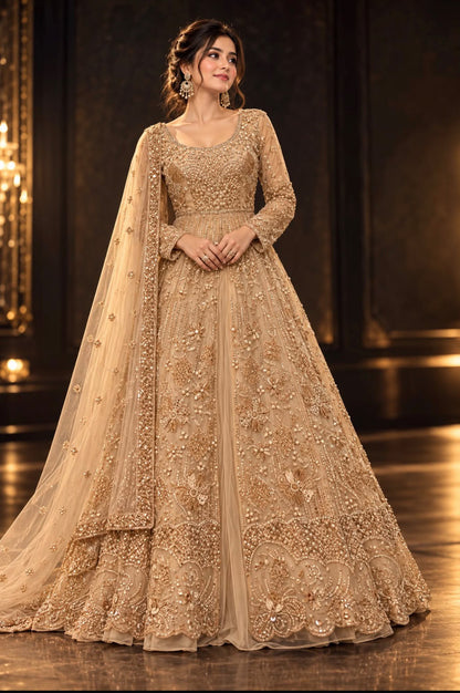 Reyana Net Lehenga with Jacket Set