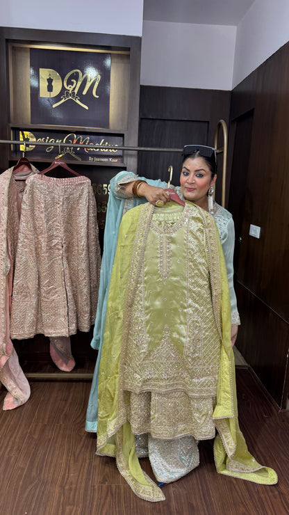 Simar (Glass Tissue Sharara Suit)