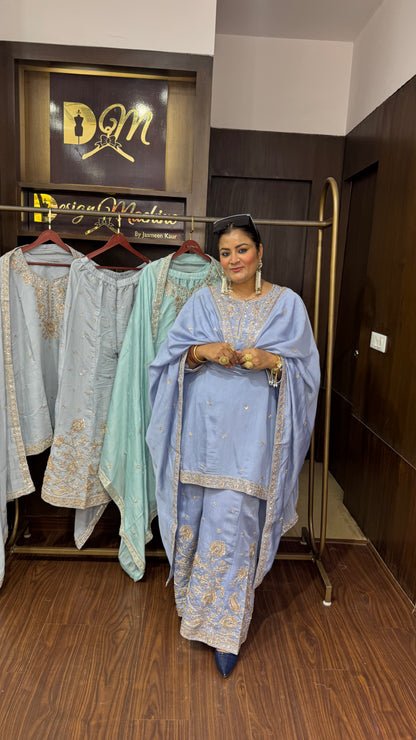 Riya (Glass Tissue Sharara Suit)