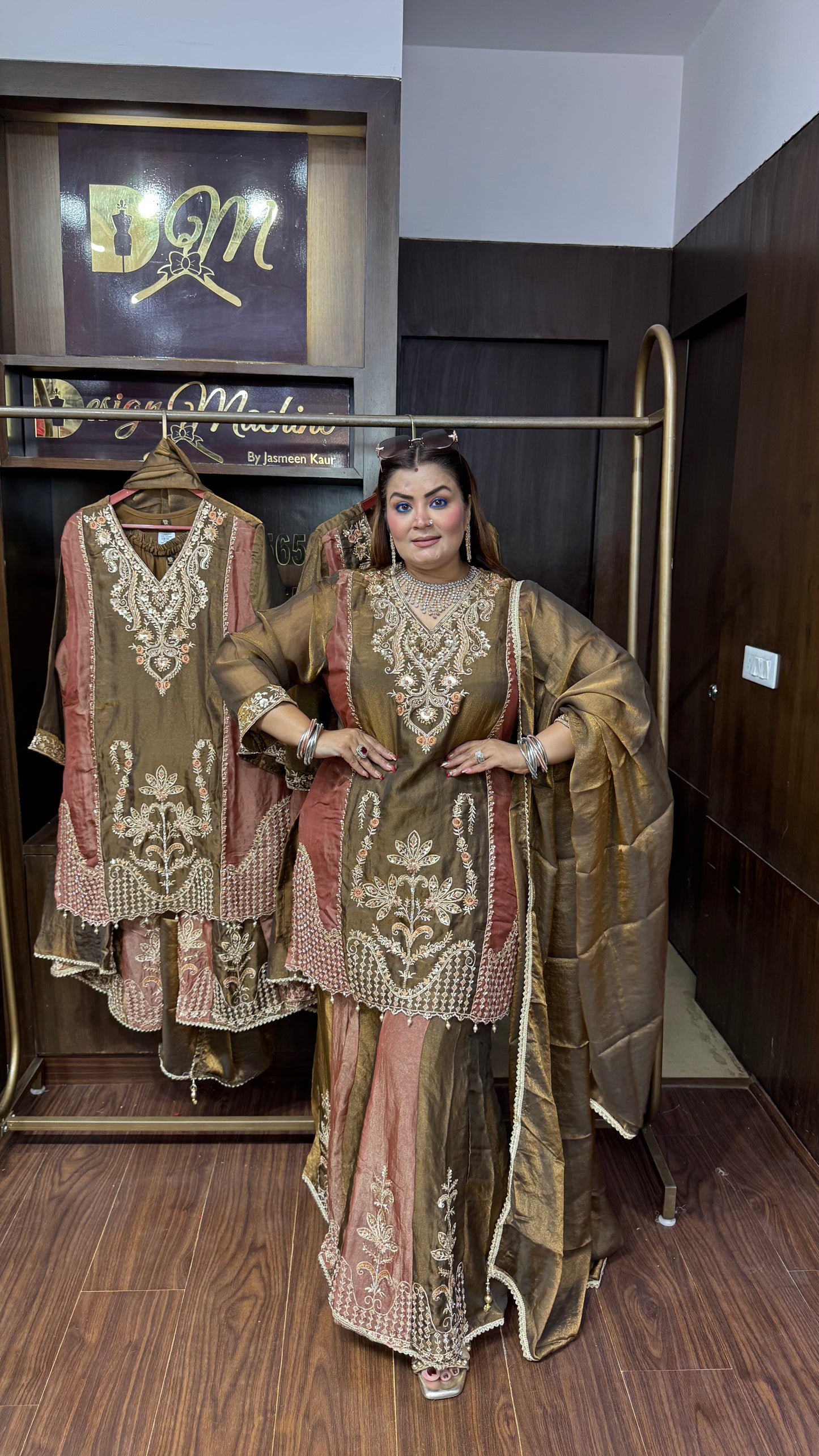 Hitakshi (Glass Tissue Sharara Suit)