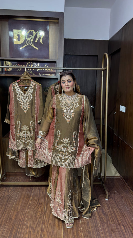 Hitakshi (Glass Tissue Sharara Suit)