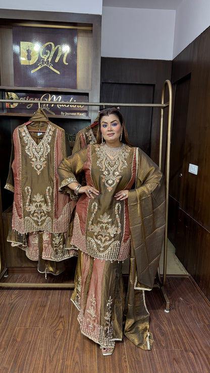 Hitakshi (Glass Tissue Sharara Suit)
