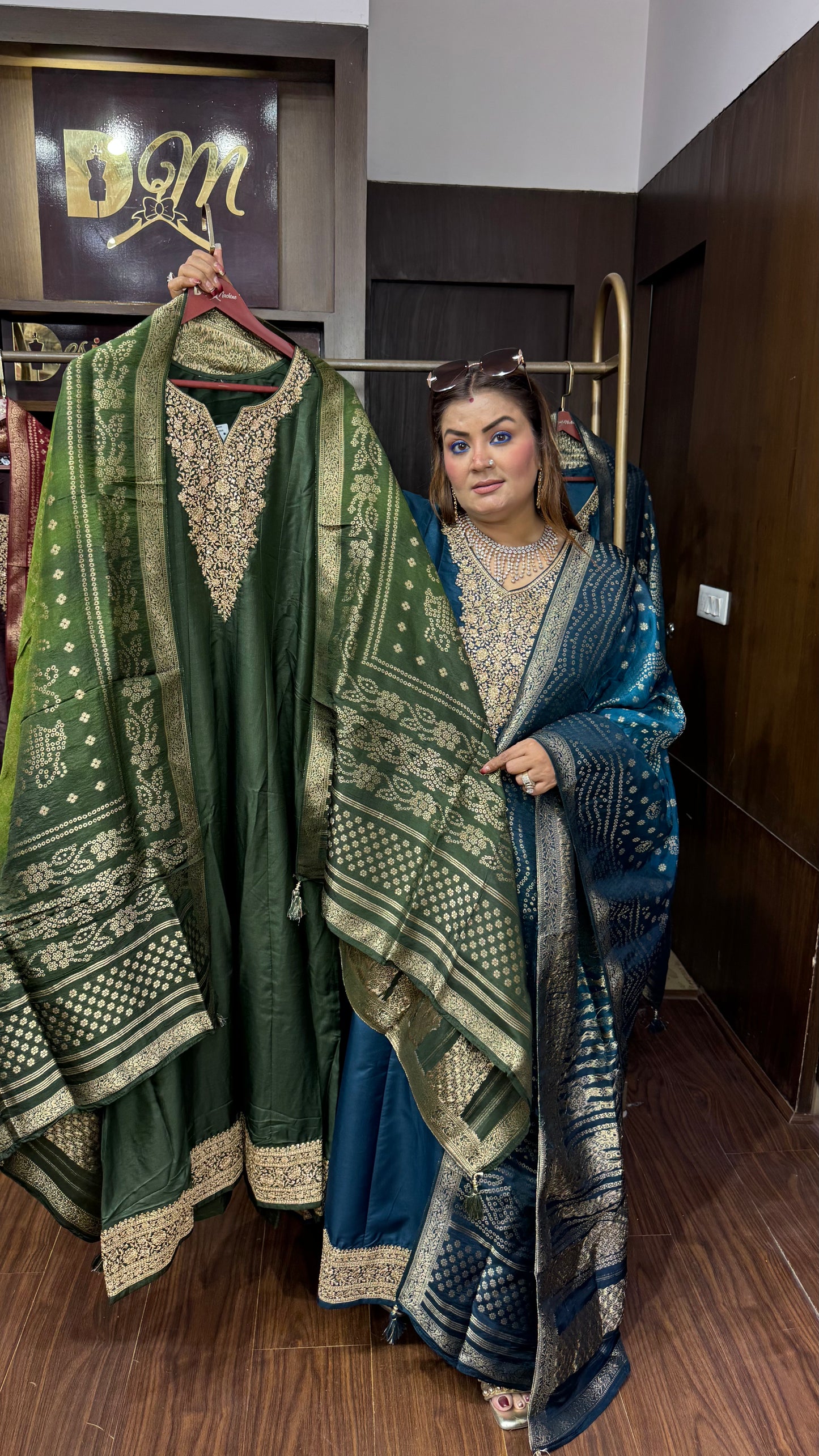 Himanshi (Cotton Silk Anarkali Suit)