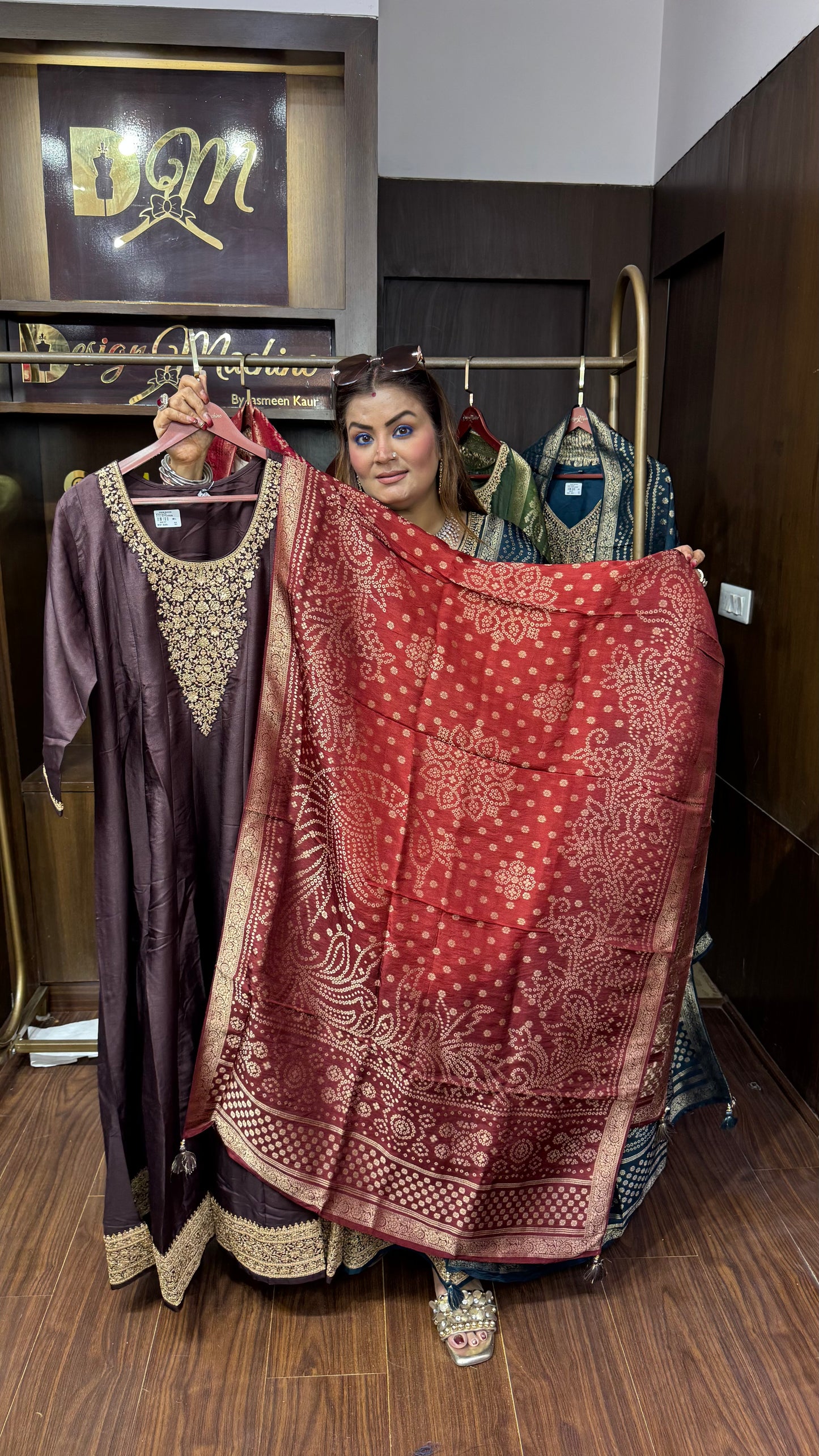 Himanshi (Cotton Silk Anarkali Suit)