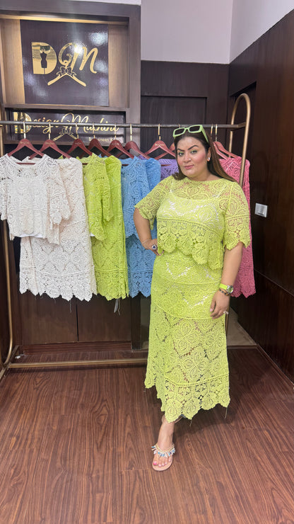 Ruzara (Crosia Fabric Skirt Top)