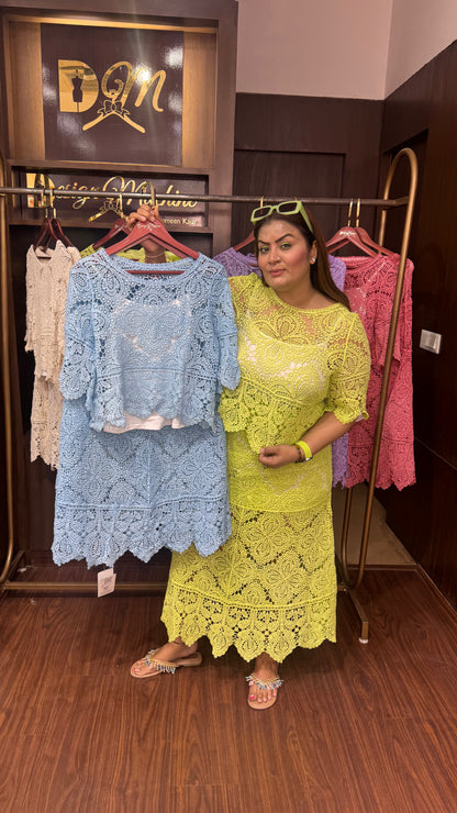 Ruzara (Crosia Fabric Skirt Top)