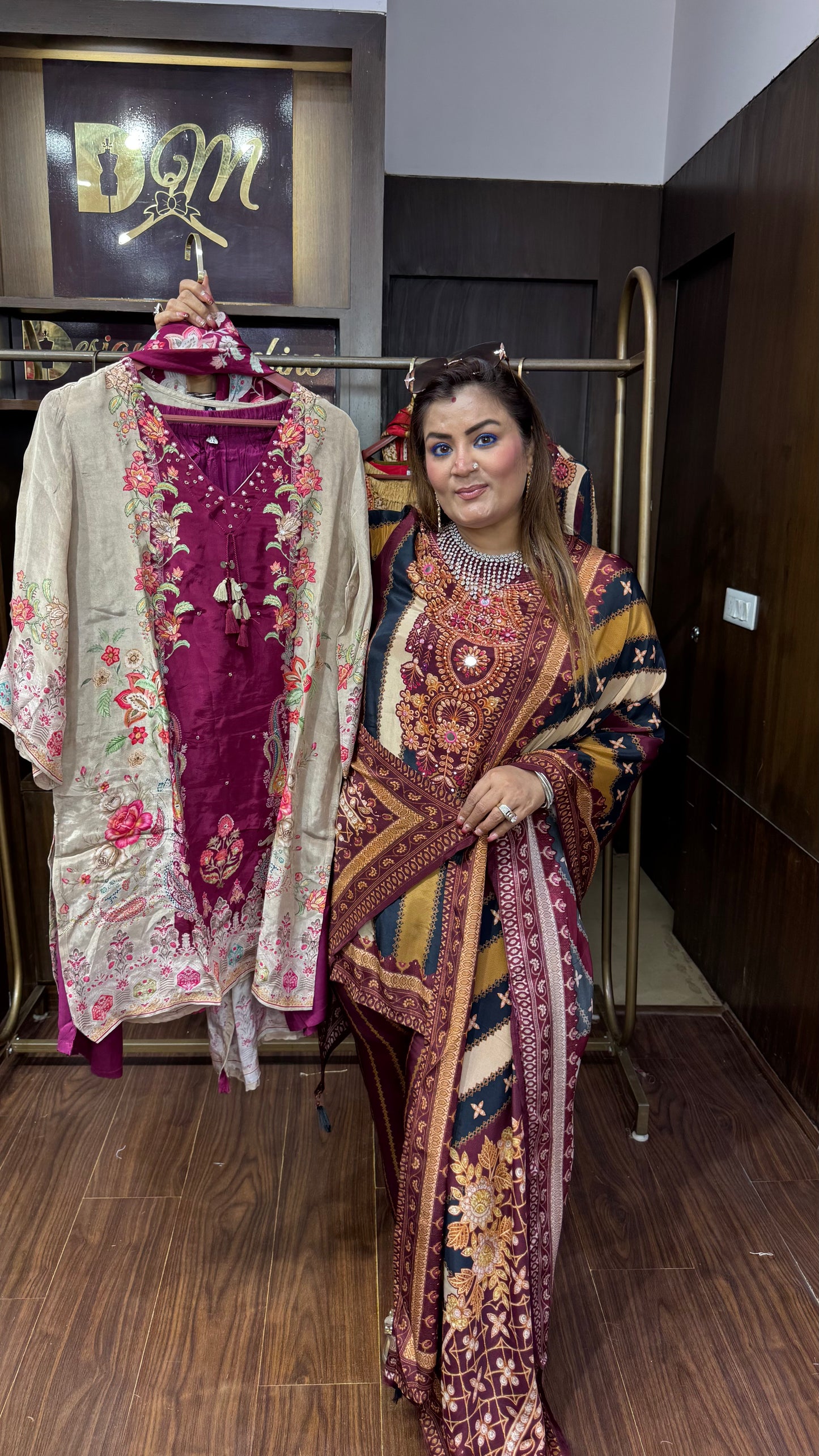 Satakshii (Pure Crepe Suit)