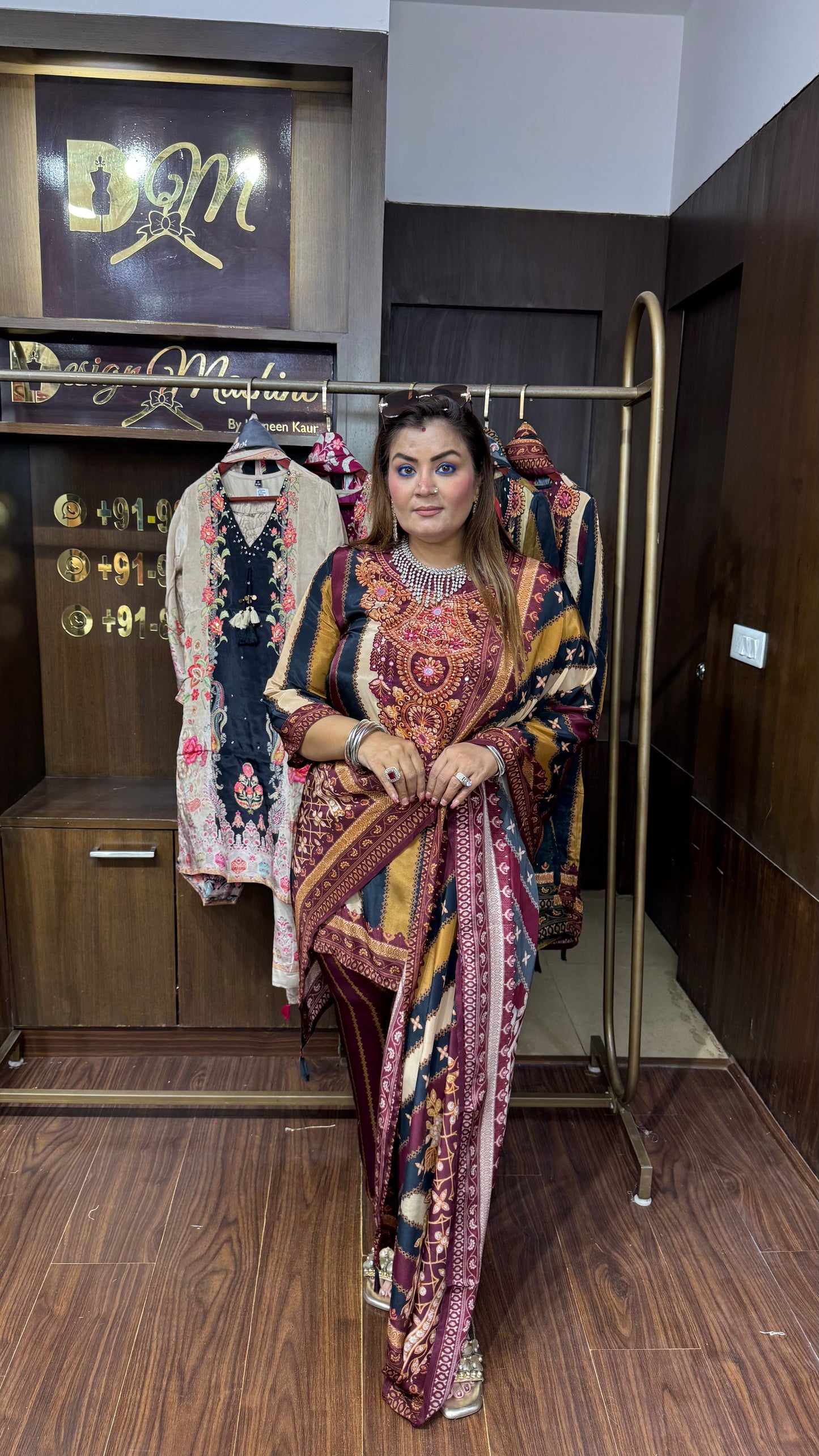 Satakshii (Pure Crepe Suit)