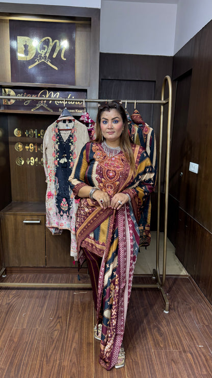 Satakshii (Pure Crepe Suit)