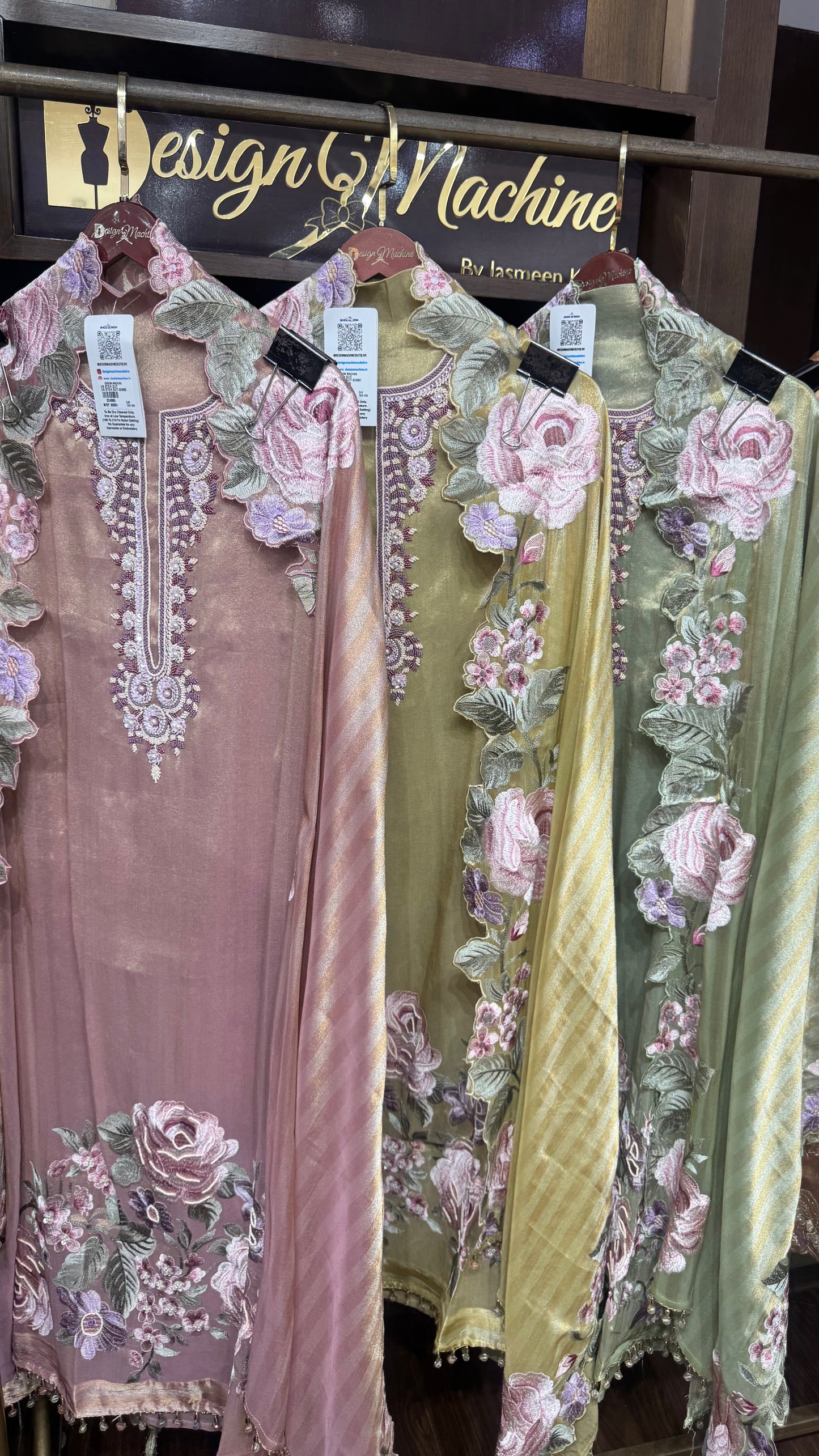 Saanjh Ziraff Tissue Unstitched Suit