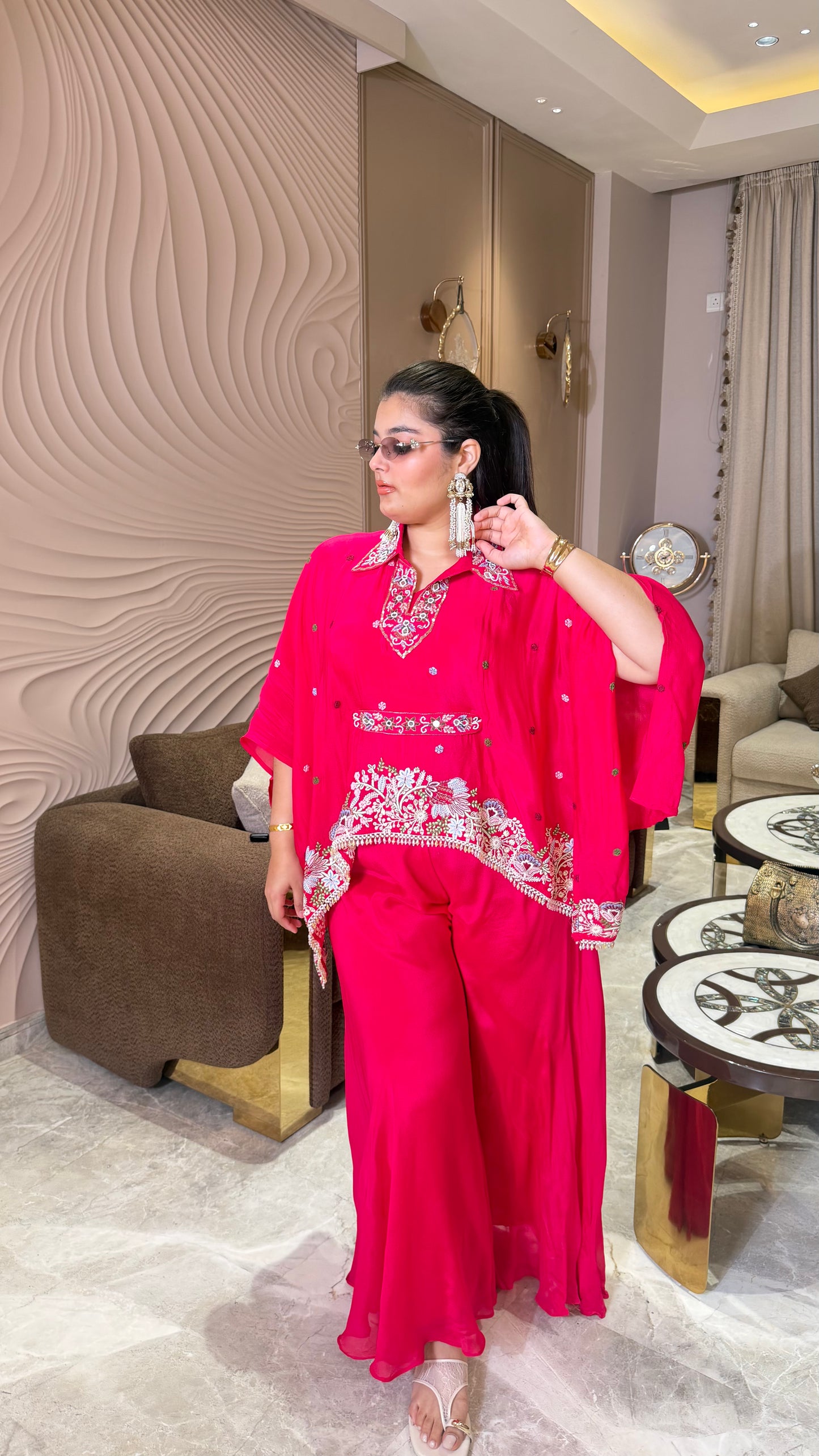 Aarohi Pure Chunon Indo-Western Cordset