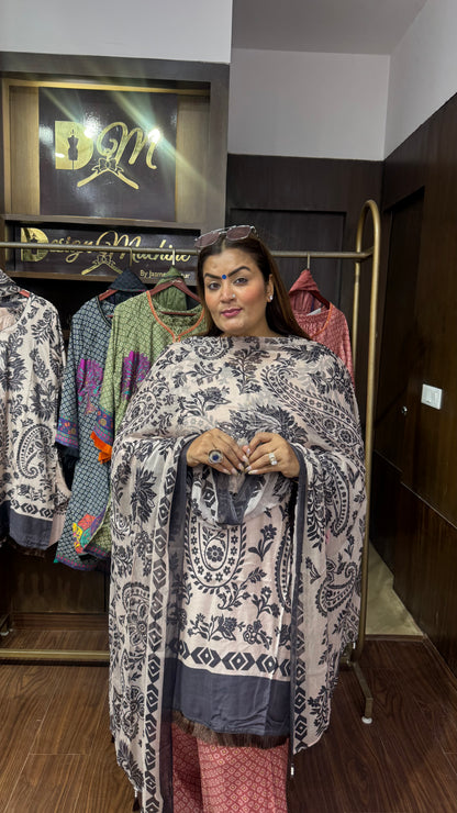 Ruhanika Pure Crepe Suit