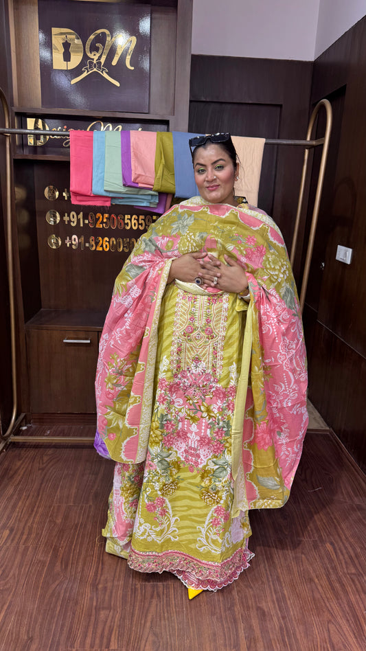 Iqra (Cotton Unstitch Suit)