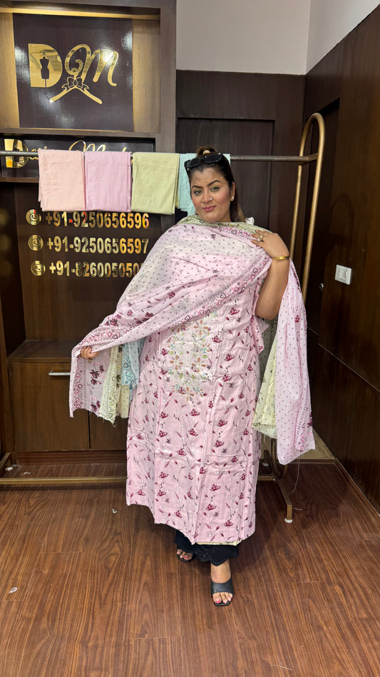 Avnera (Pure Cotton Unstitch Suit)