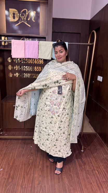 Avnera (Pure Cotton Unstitch Suit)