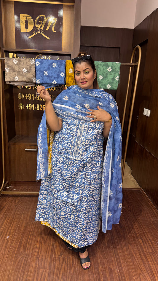 Orvaya (Cotton Unstitch Suit)