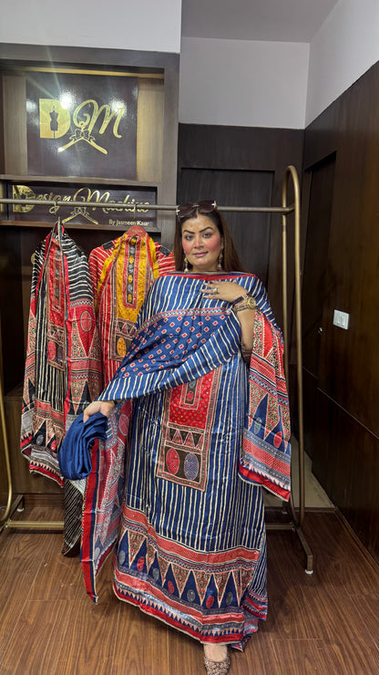 Aarvika Gajji Silk Suit