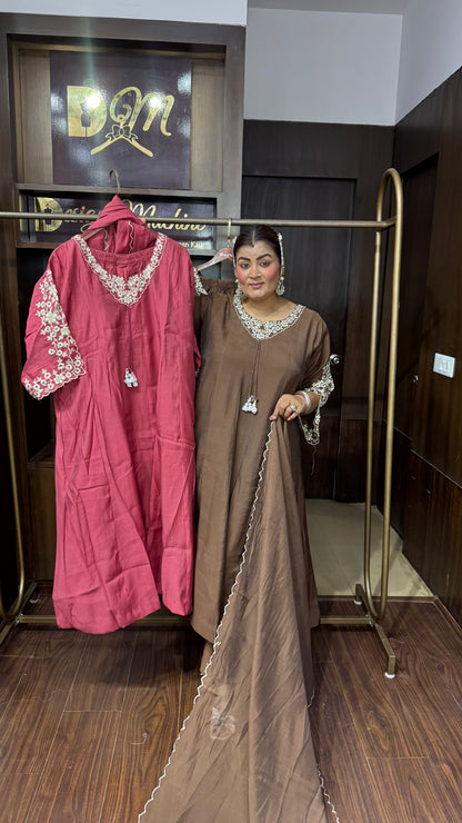 Meher Cotton Silk Suit