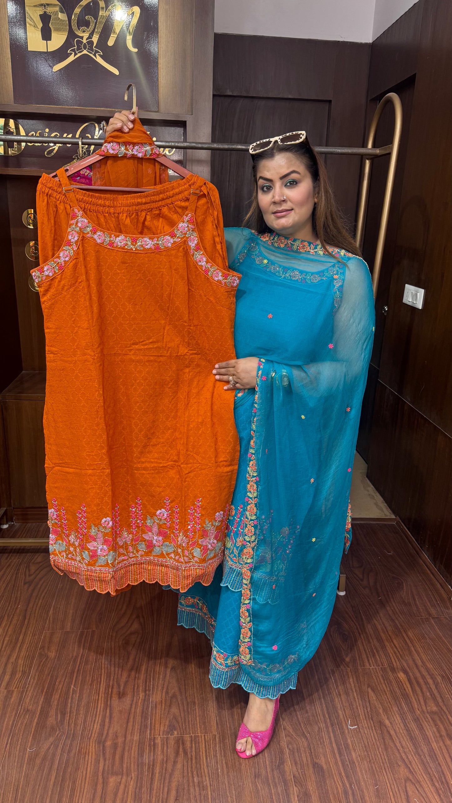 Zavielle (Cotton Sharara Suit)