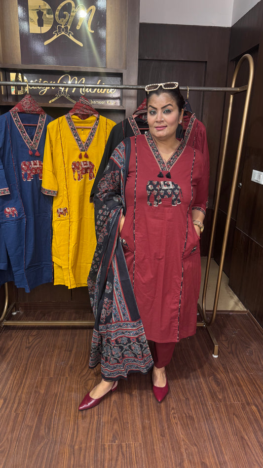 Ryvella Cotton Suit
