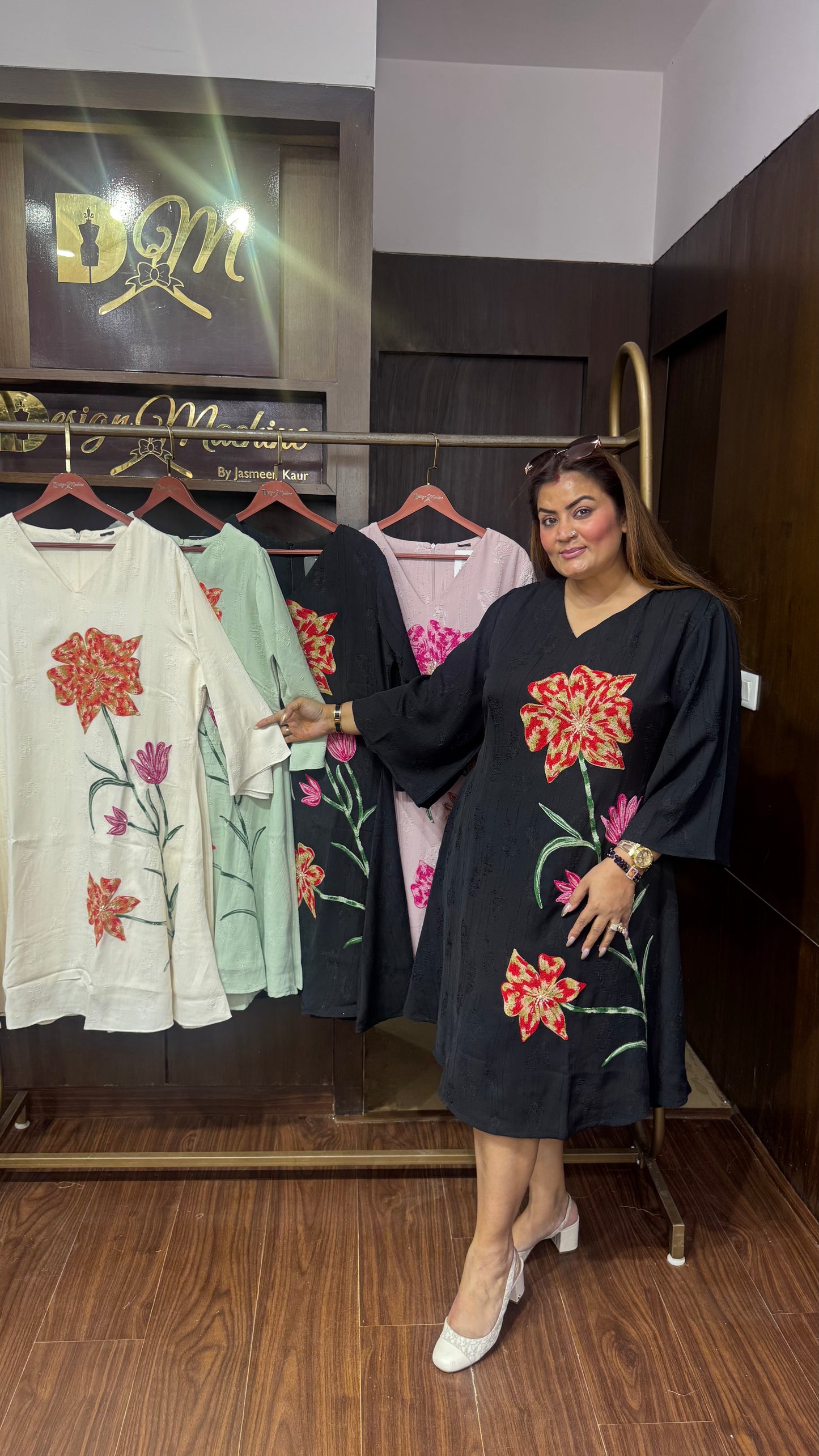 Eloria Imported Crepe Dress