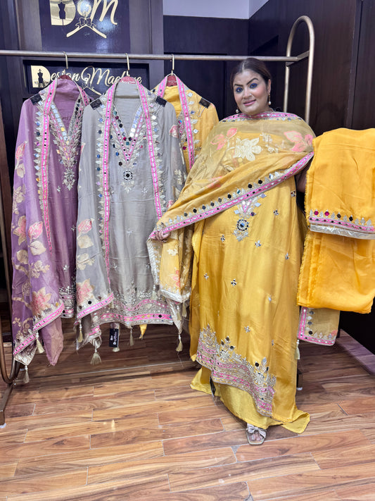 Zari Dreams (Unstitched Suit)