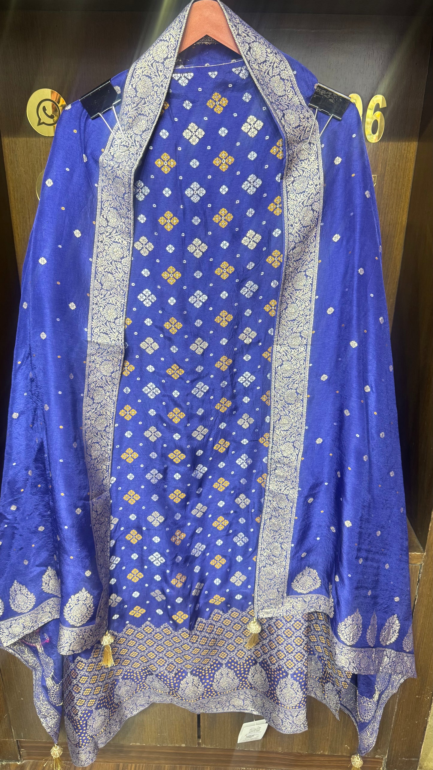 Rangsa Pure Bandhani Unstitched Suit