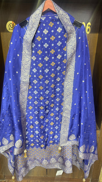 Rangsa Pure Bandhani Unstitched Suit