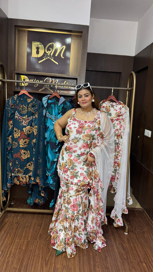 Pure Shifon (Sharara Suit)