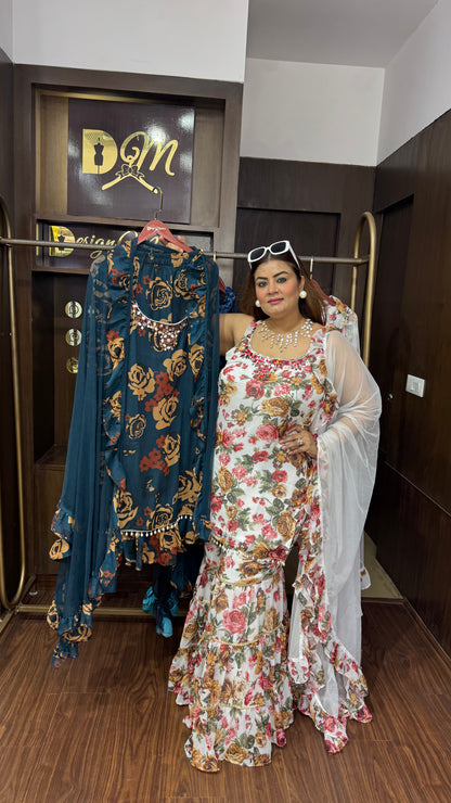 Pure Shifon (Sharara Suit)