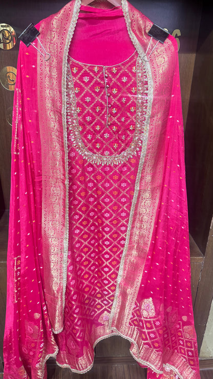 Banarika Pure Banarasi Unstitched Suit