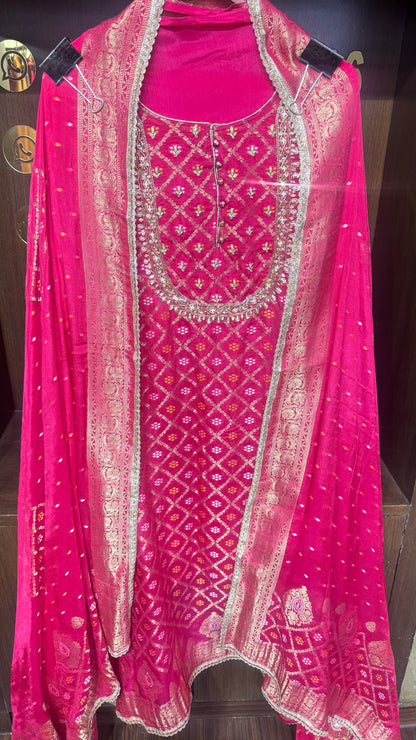 Banarika Pure Banarasi Unstitched Suit