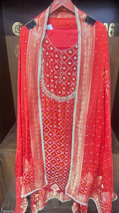 Banarika Pure Banarasi Unstitched Suit