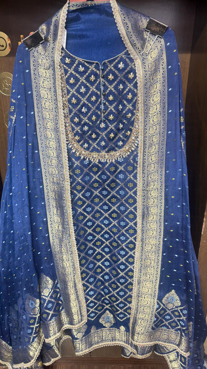 Banarika Pure Banarasi Unstitched Suit