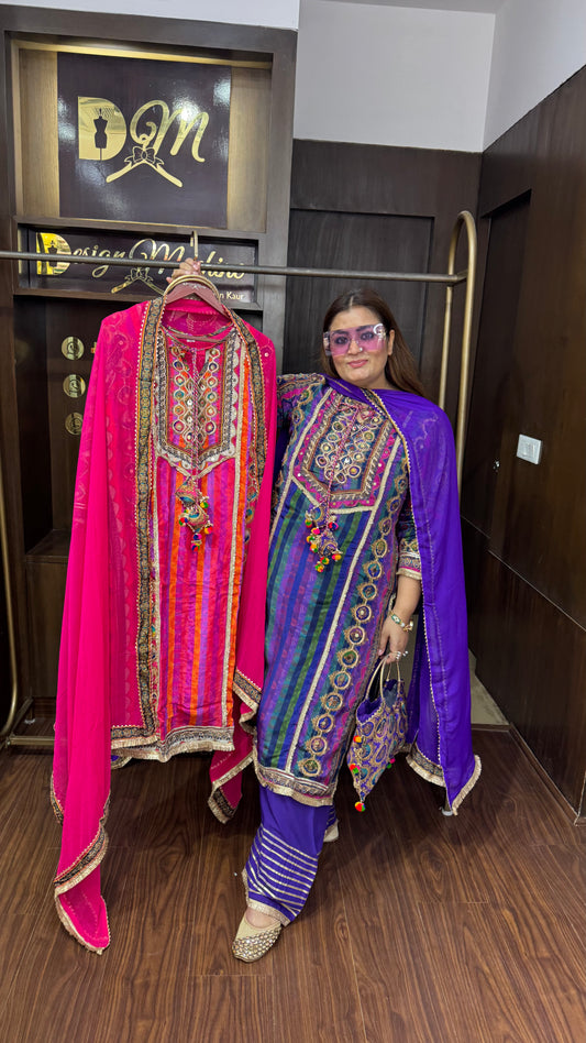 Pure Crepe Farshi Salwar Suit