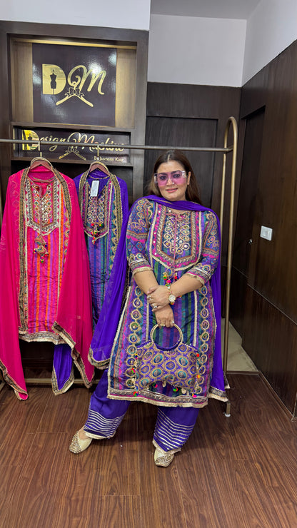 Pure Crepe Farshi Salwar Suit