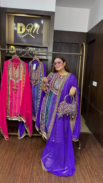 Pure Crepe Farshi Salwar Suit
