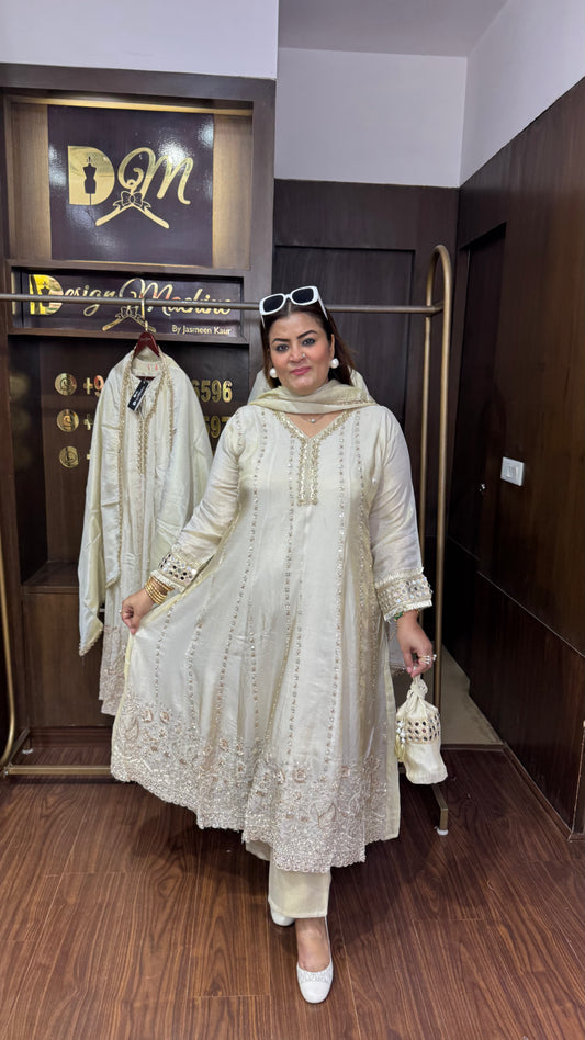 Pure Glass Tissue (Anarkali Suit)